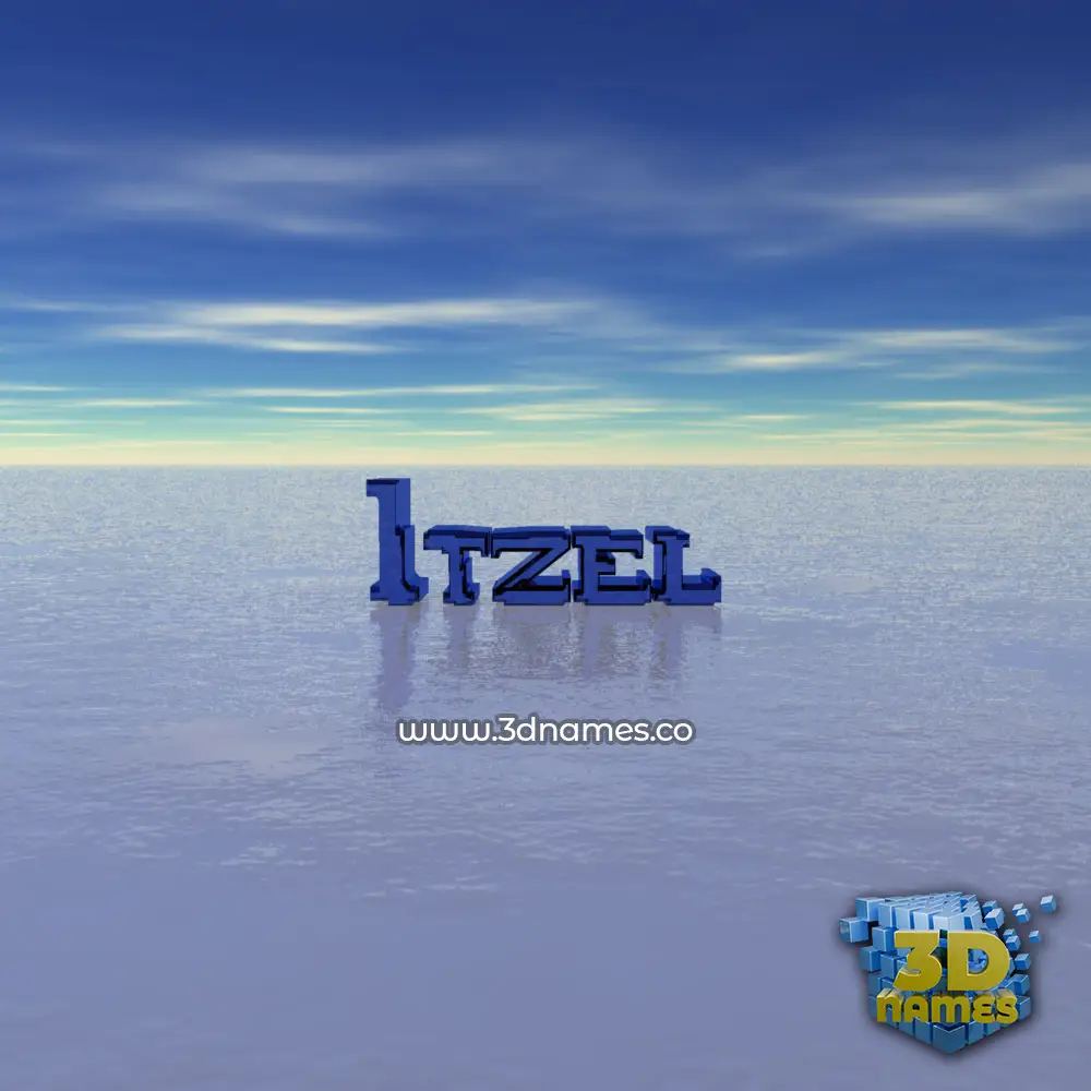 itzel in Horizon style - 3D name wallpaper