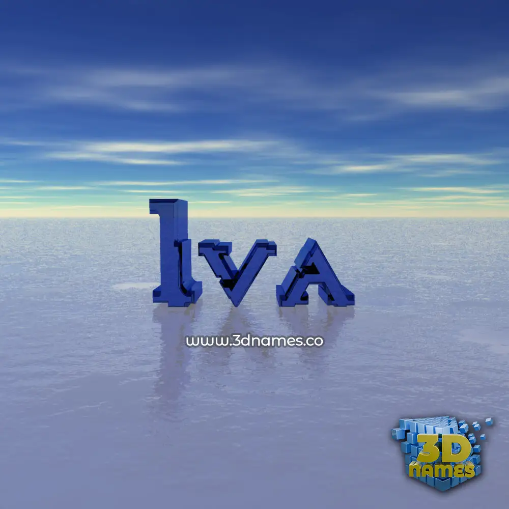 iva in Horizon style - 3D name wallpaper