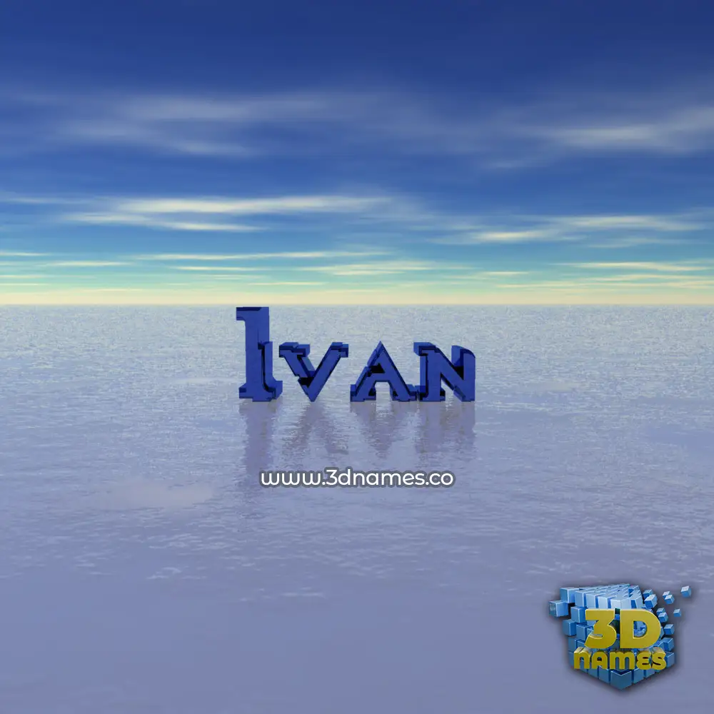 ivan in Horizon style - 3D name wallpaper