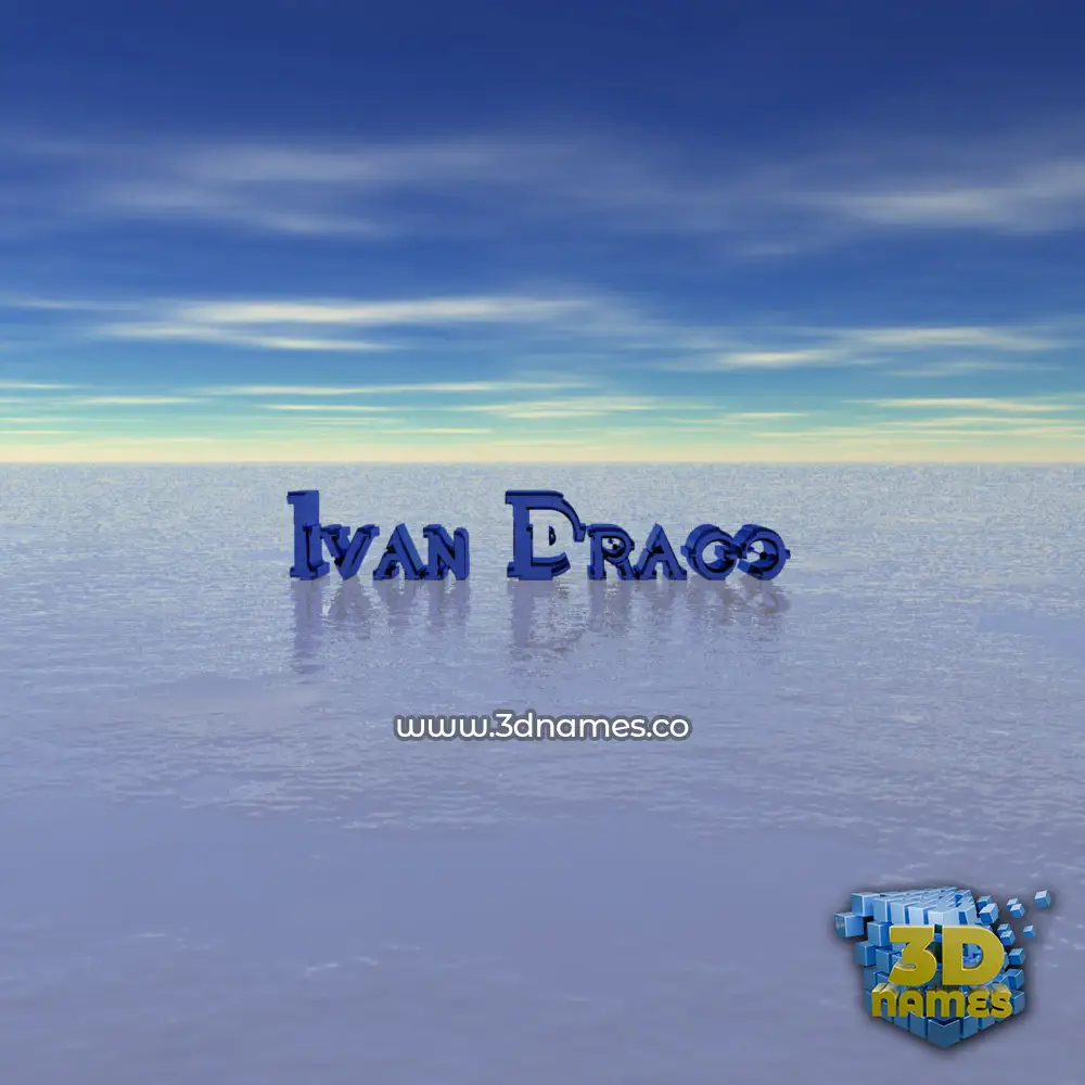 ivan drago in Horizon style - 3D name wallpaper