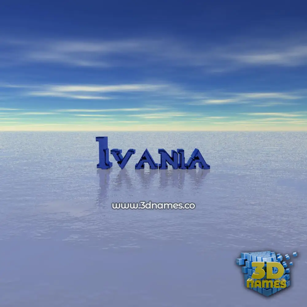 ivania in Horizon style - 3D name wallpaper