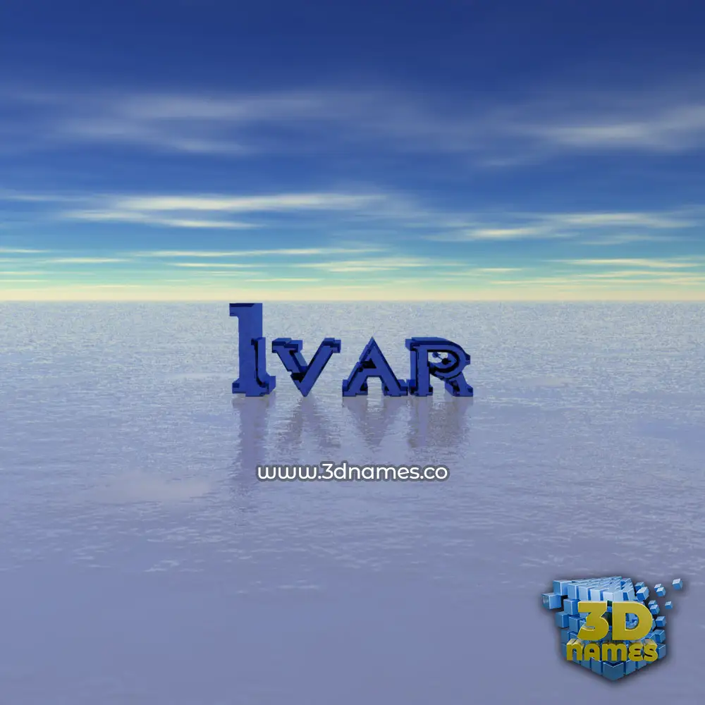 ivar in Horizon style - 3D name wallpaper