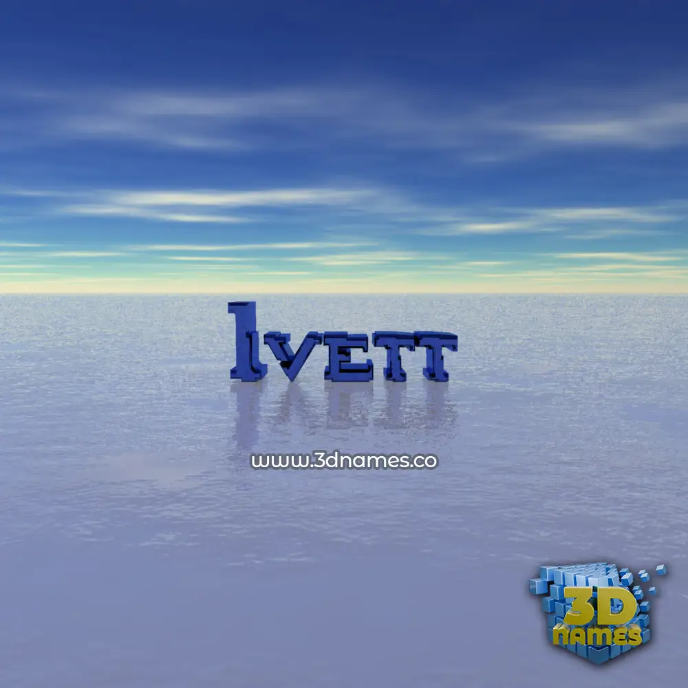 ivett in Horizon style - 3D name wallpaper