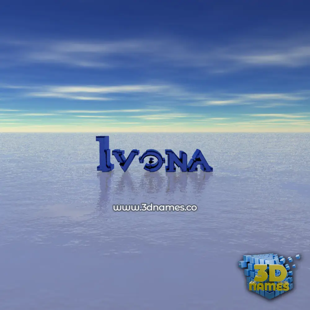 ivona in Horizon style - 3D name wallpaper