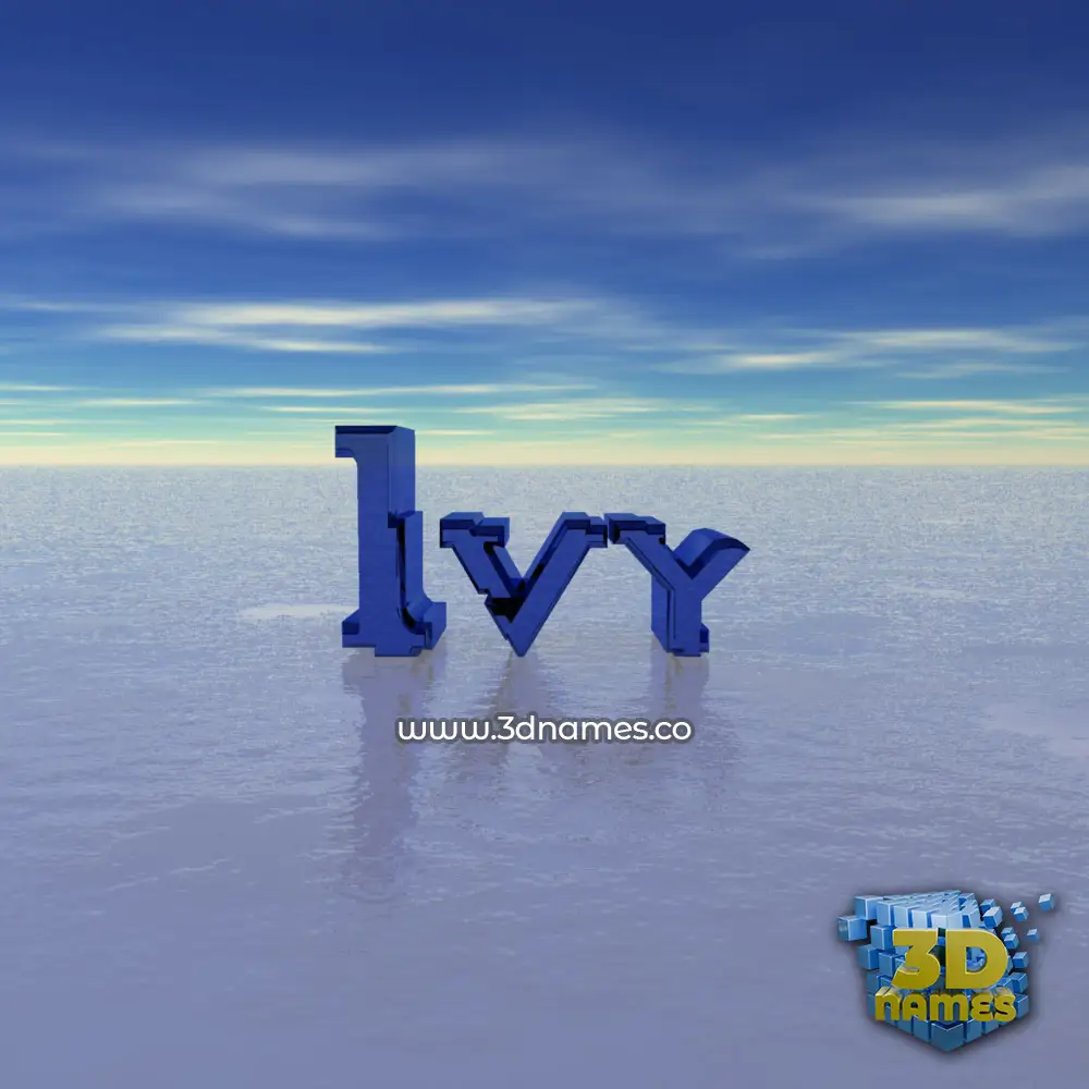 ivy in Horizon style - 3D name wallpaper