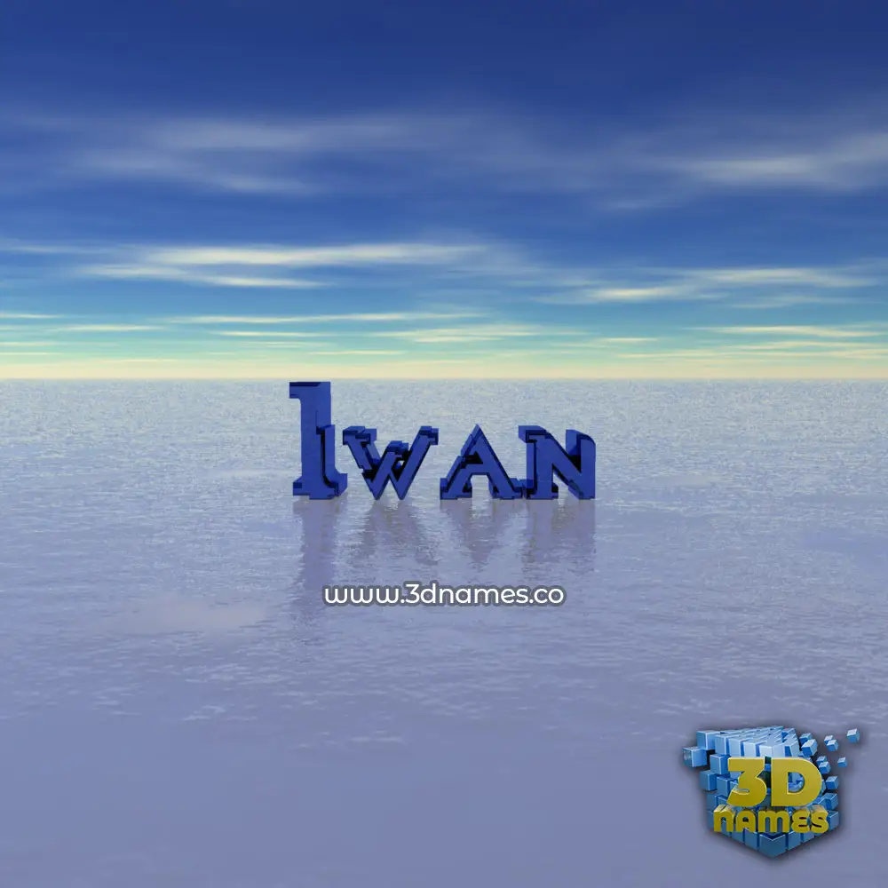 iwan in Horizon style - 3D name wallpaper