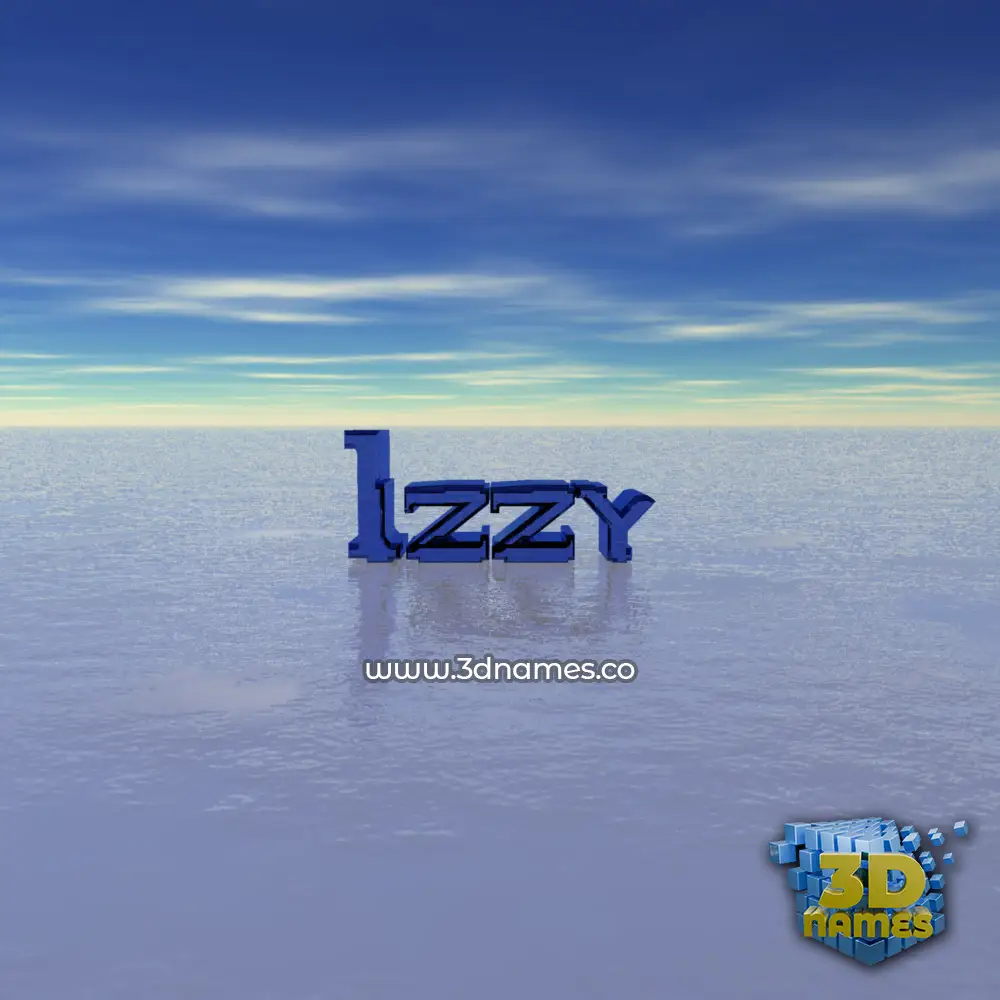 izzy in Horizon style - 3D name wallpaper