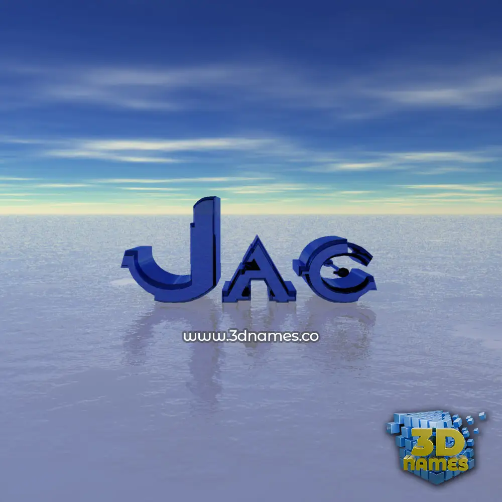 jac in Horizon style - 3D name wallpaper