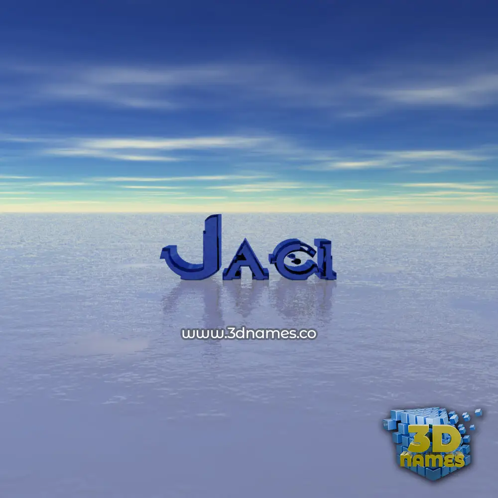 jaci in Horizon style - 3D name wallpaper