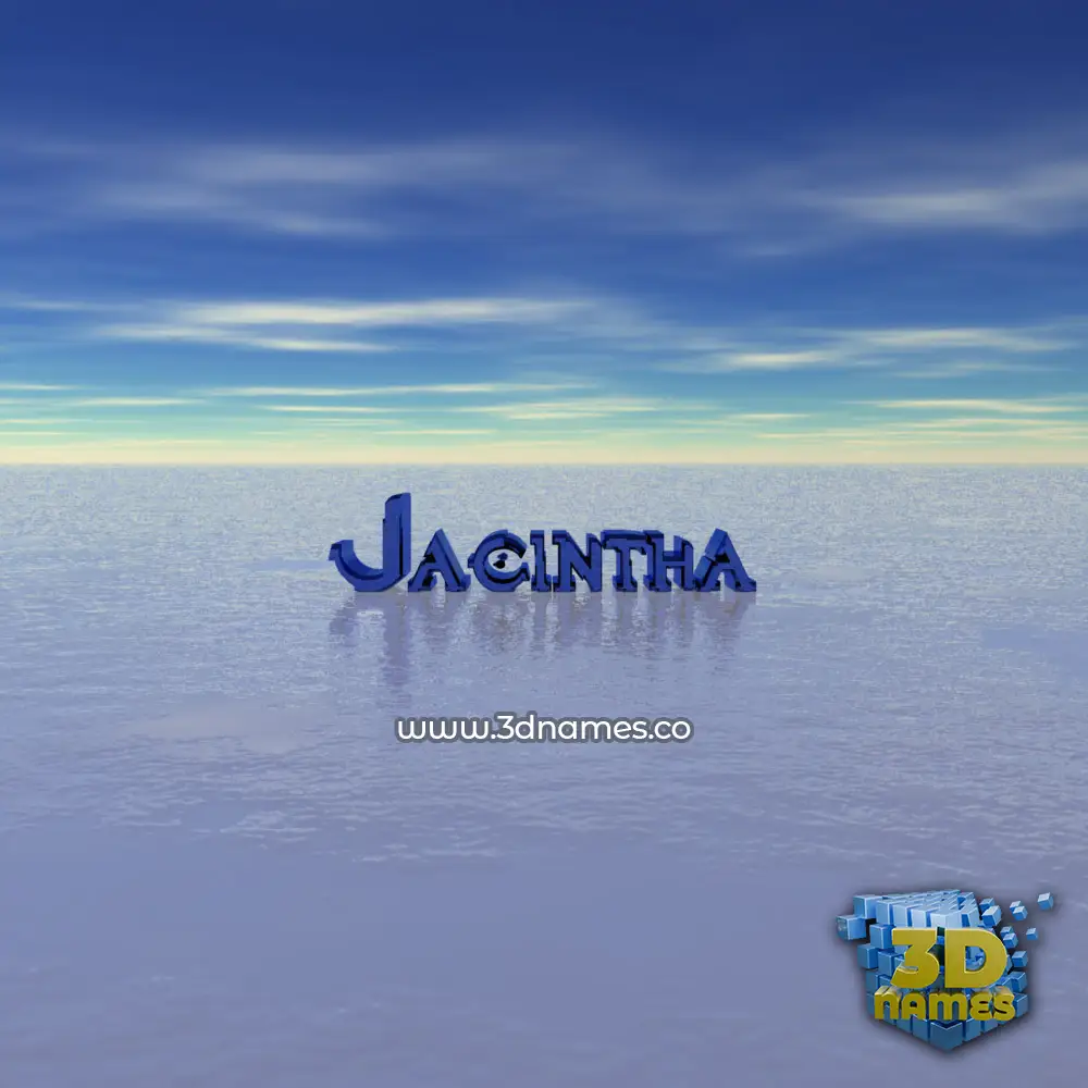 jacintha in Horizon style - 3D name wallpaper