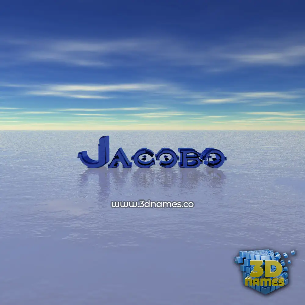 jacobo in Horizon style - 3D name wallpaper