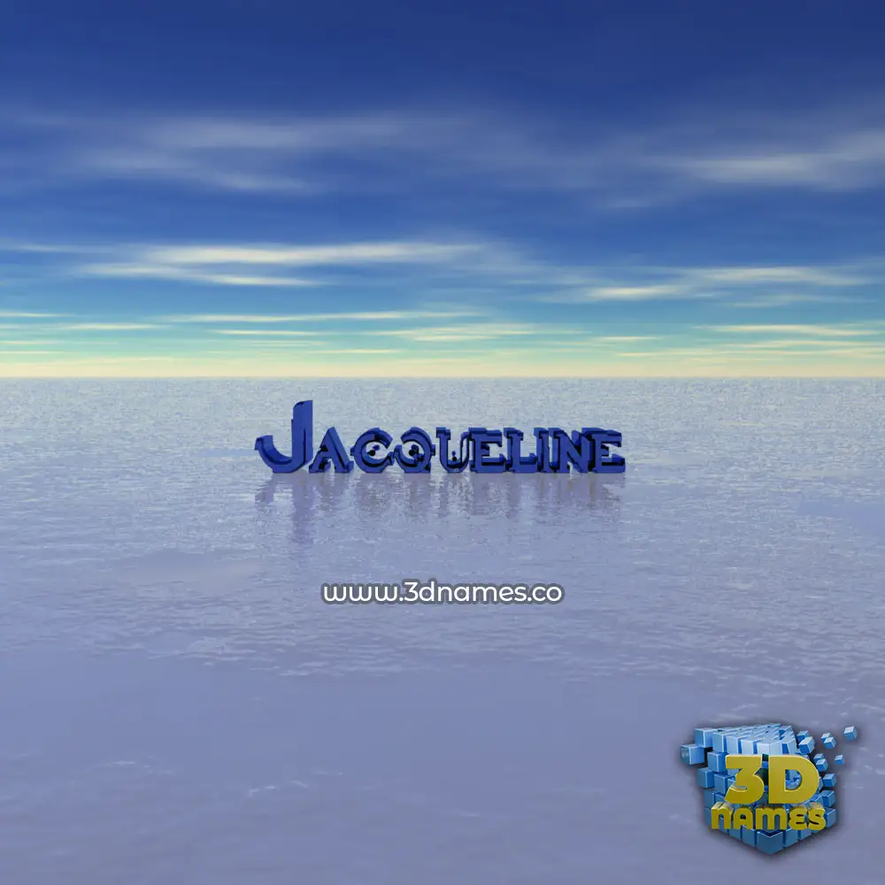 jacqueline in Horizon style - 3D name wallpaper