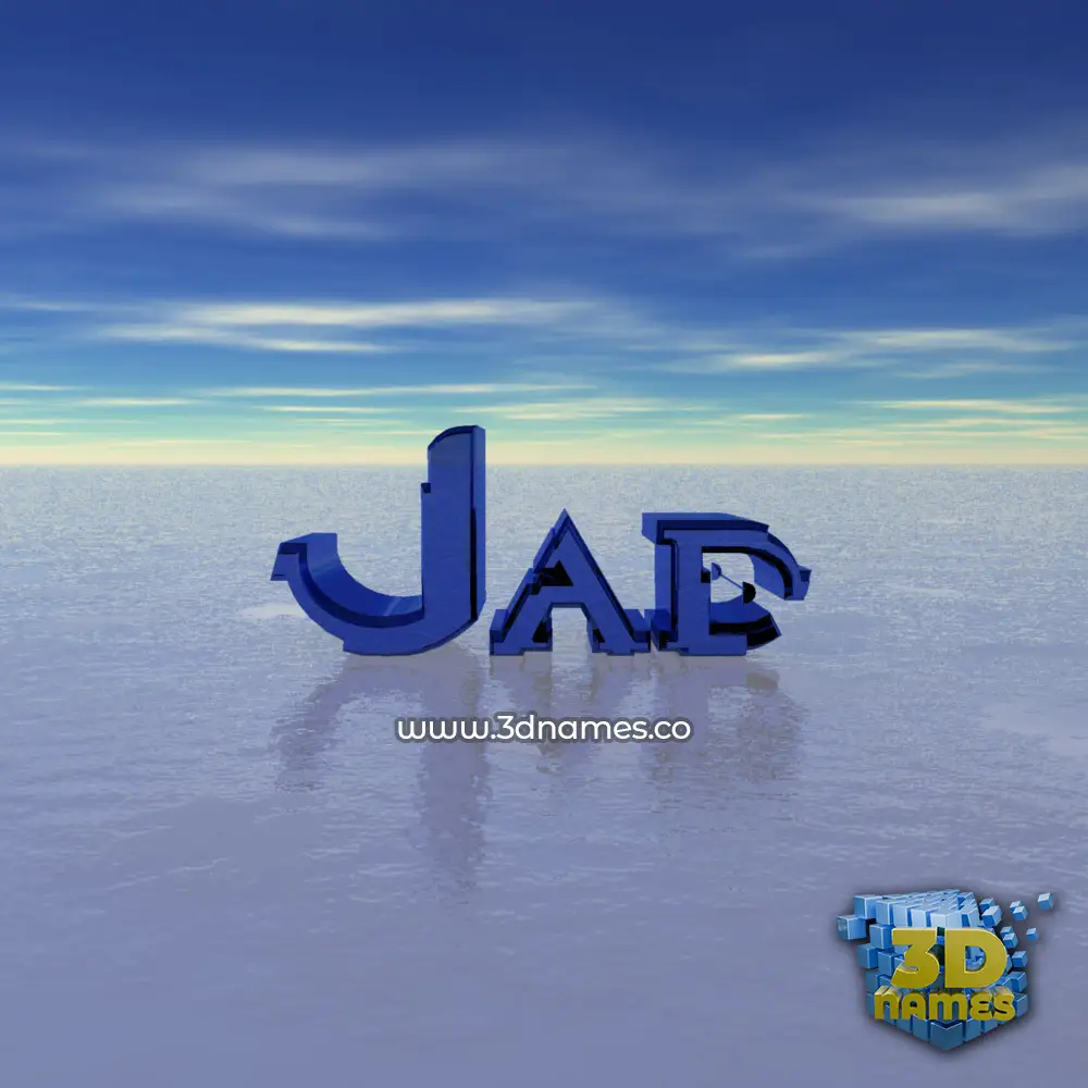 jad in Horizon style - 3D name wallpaper