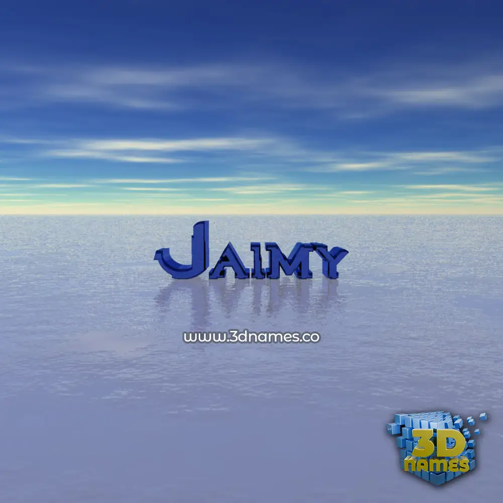 jaimy in Horizon style - 3D name wallpaper