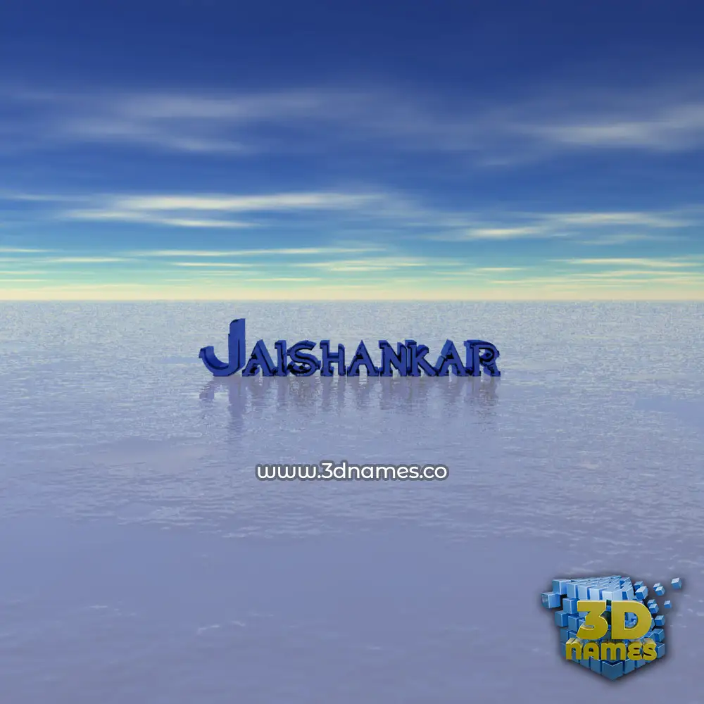 jaishankar in Horizon style - 3D name wallpaper