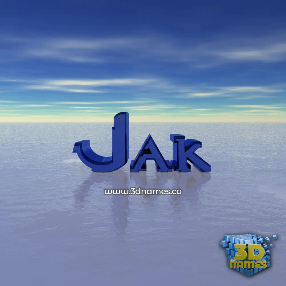 jak in Horizon style - 3D name wallpaper