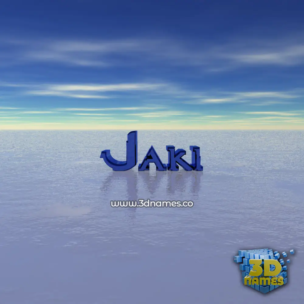 jaki in Horizon style - 3D name wallpaper