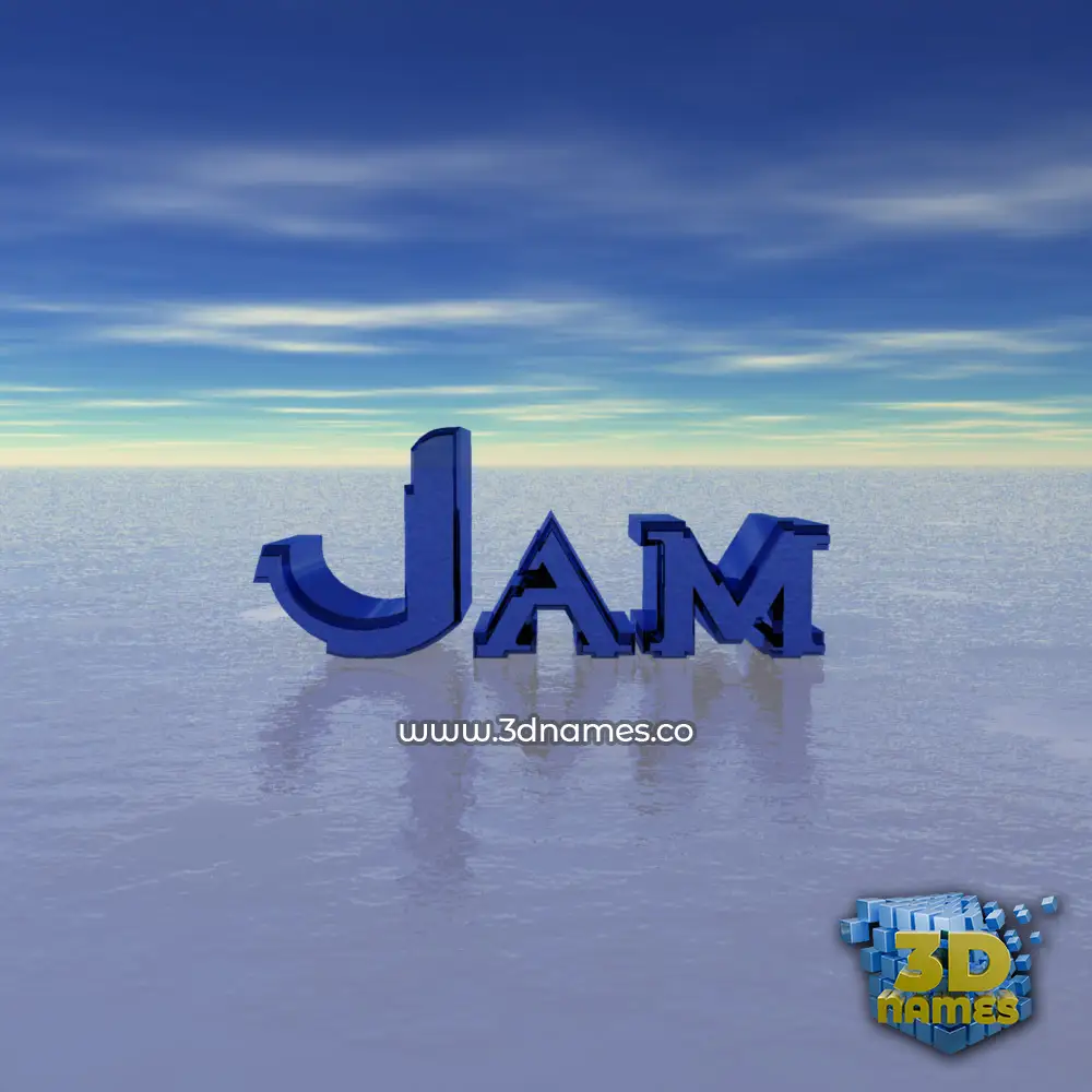 jam in Horizon style - 3D name wallpaper