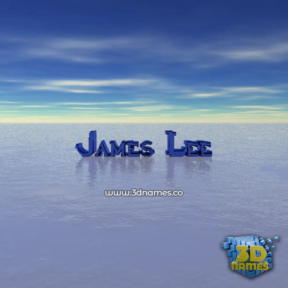 james lee in Horizon style - 3D name wallpaper