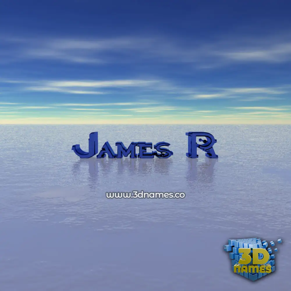 james r in Horizon style - 3D name wallpaper
