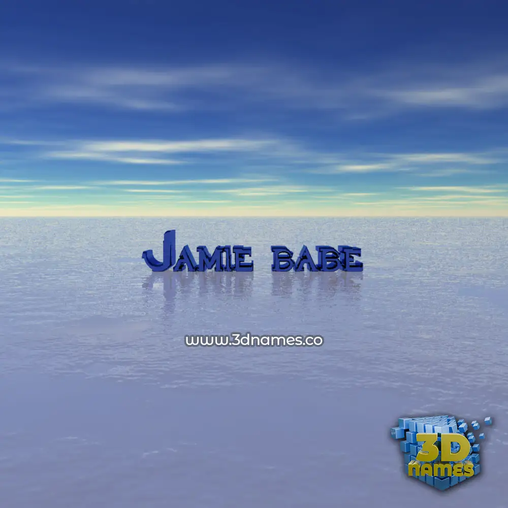 jamie babe in Horizon style - 3D name wallpaper