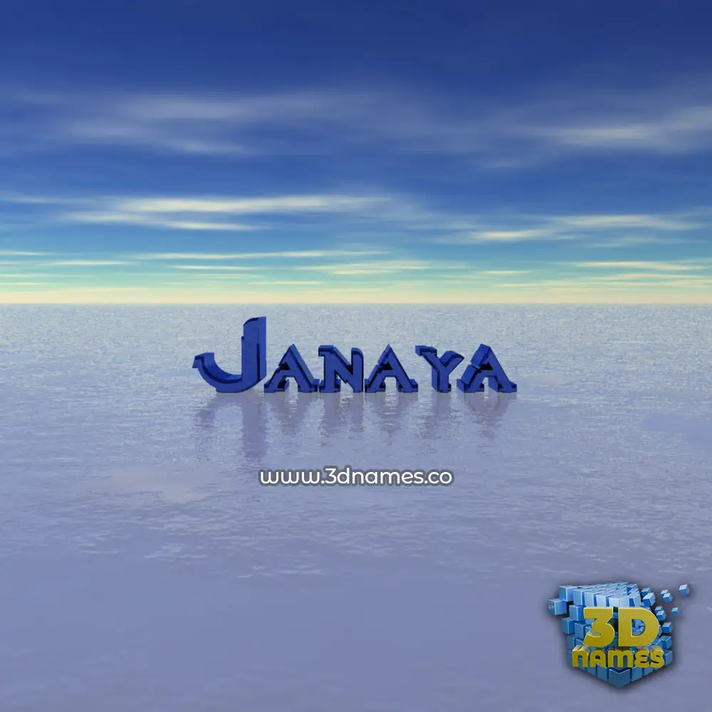 janaya in Horizon style - 3D name wallpaper