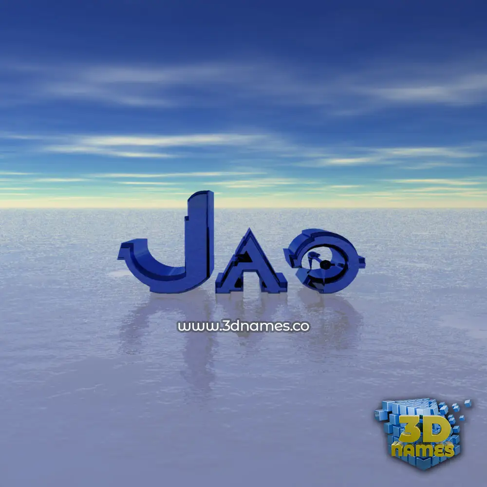 jao in Horizon style - 3D name wallpaper