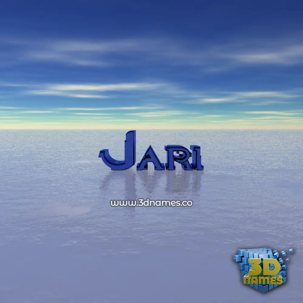 jari in Horizon style - 3D name wallpaper