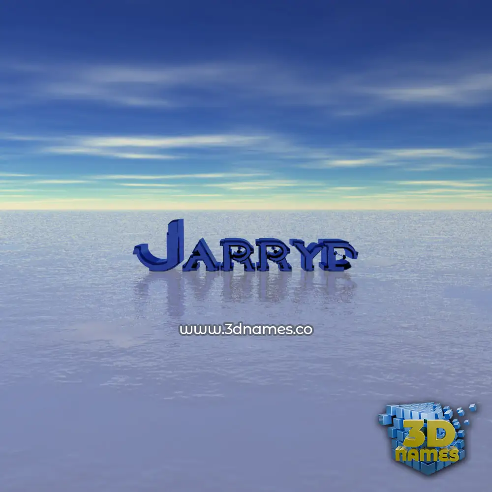 jarryd in Horizon style - 3D name wallpaper