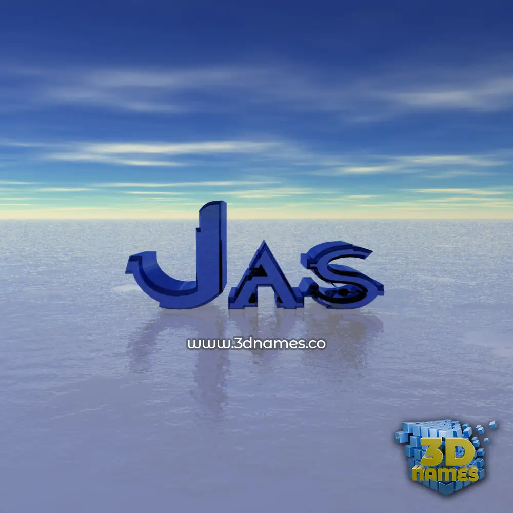 jas in Horizon style - 3D name wallpaper