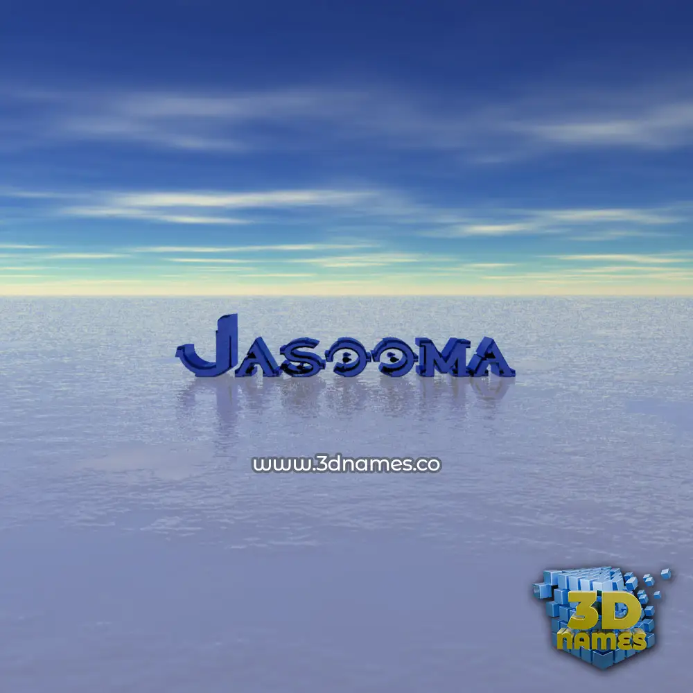 jasooma in Horizon style - 3D name wallpaper