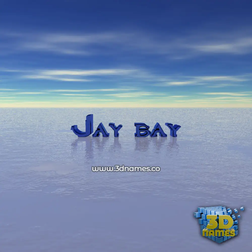 jay bay in Horizon style - 3D name wallpaper