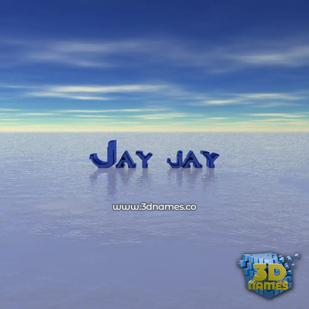 jay jay in Horizon style - 3D name wallpaper