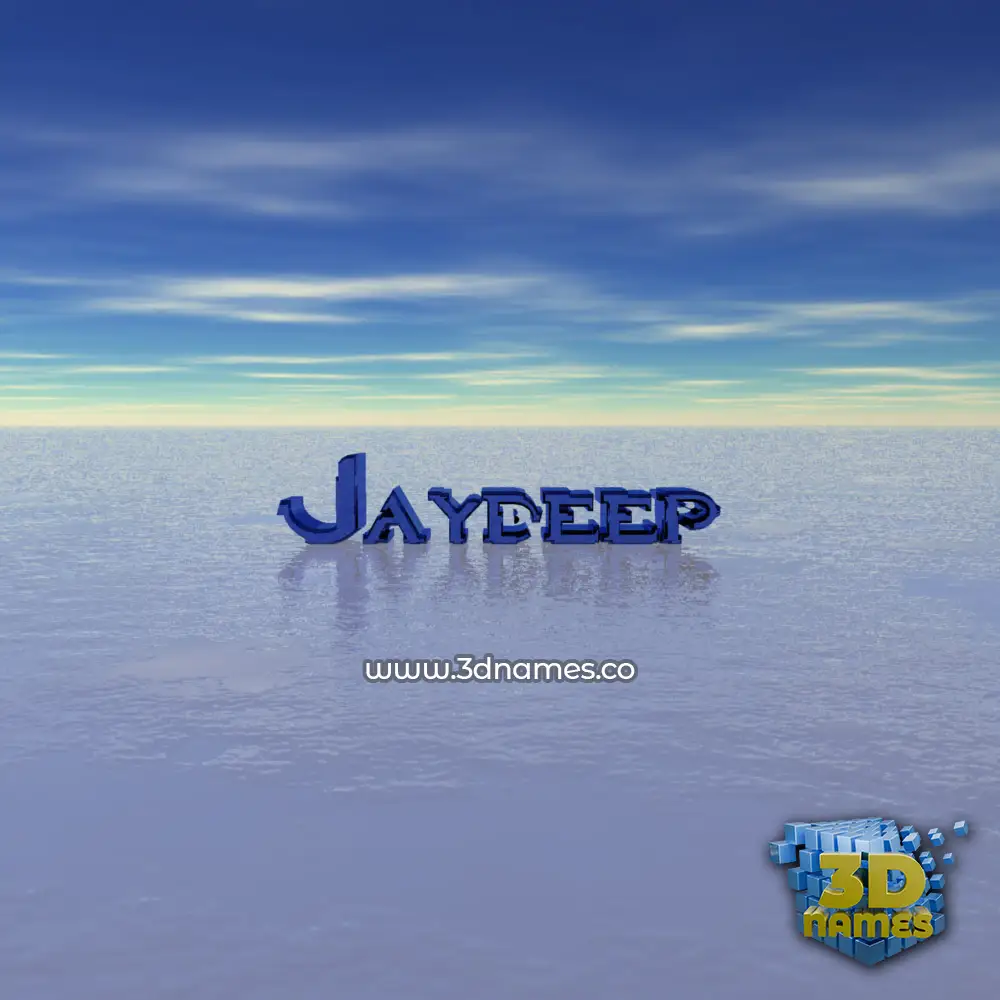 jaydeep in Horizon style - 3D name wallpaper