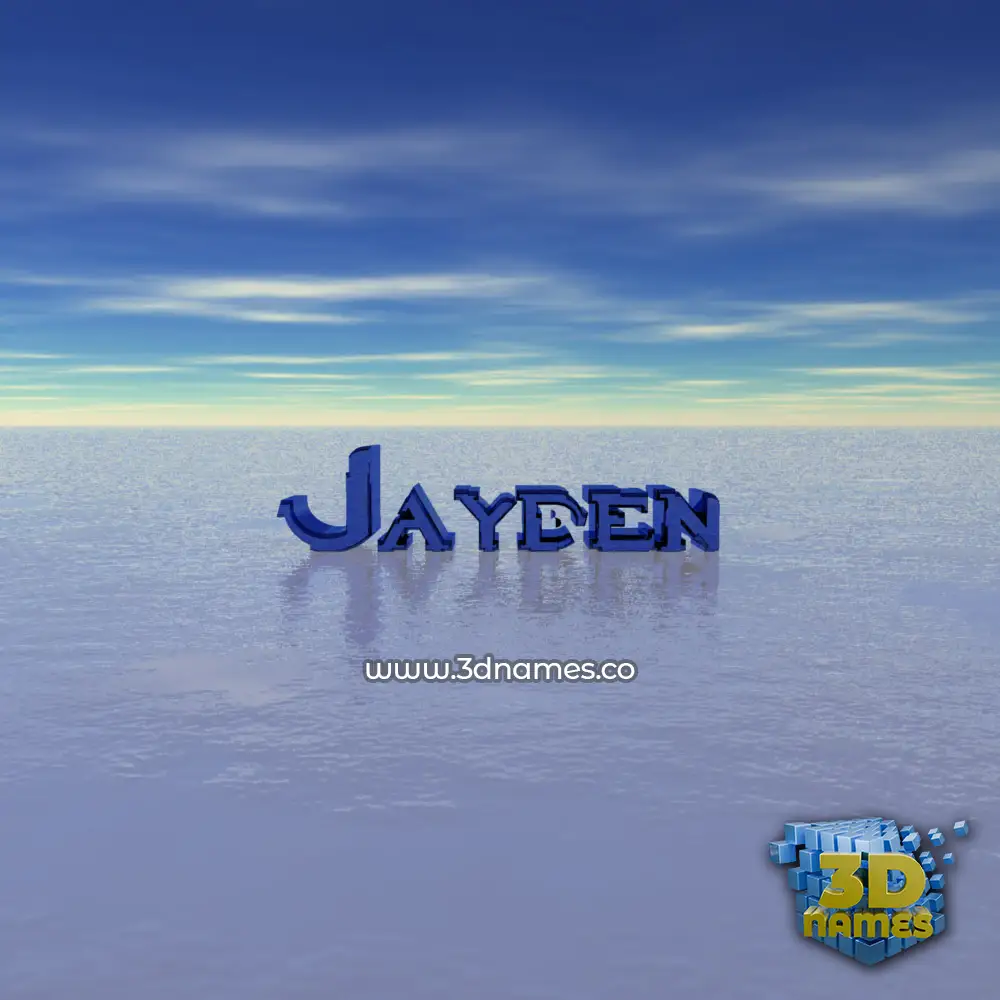 jayden in Horizon style - 3D name wallpaper