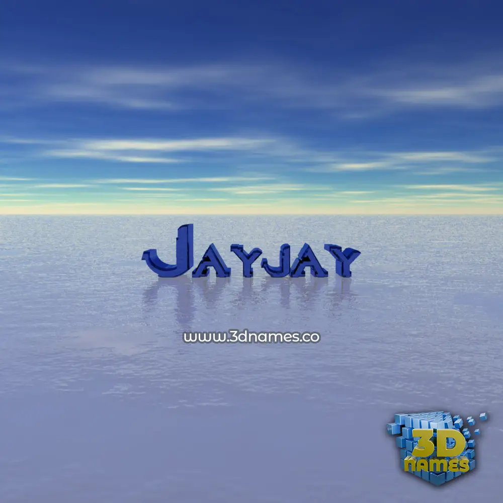 jayjay in Horizon style - 3D name wallpaper