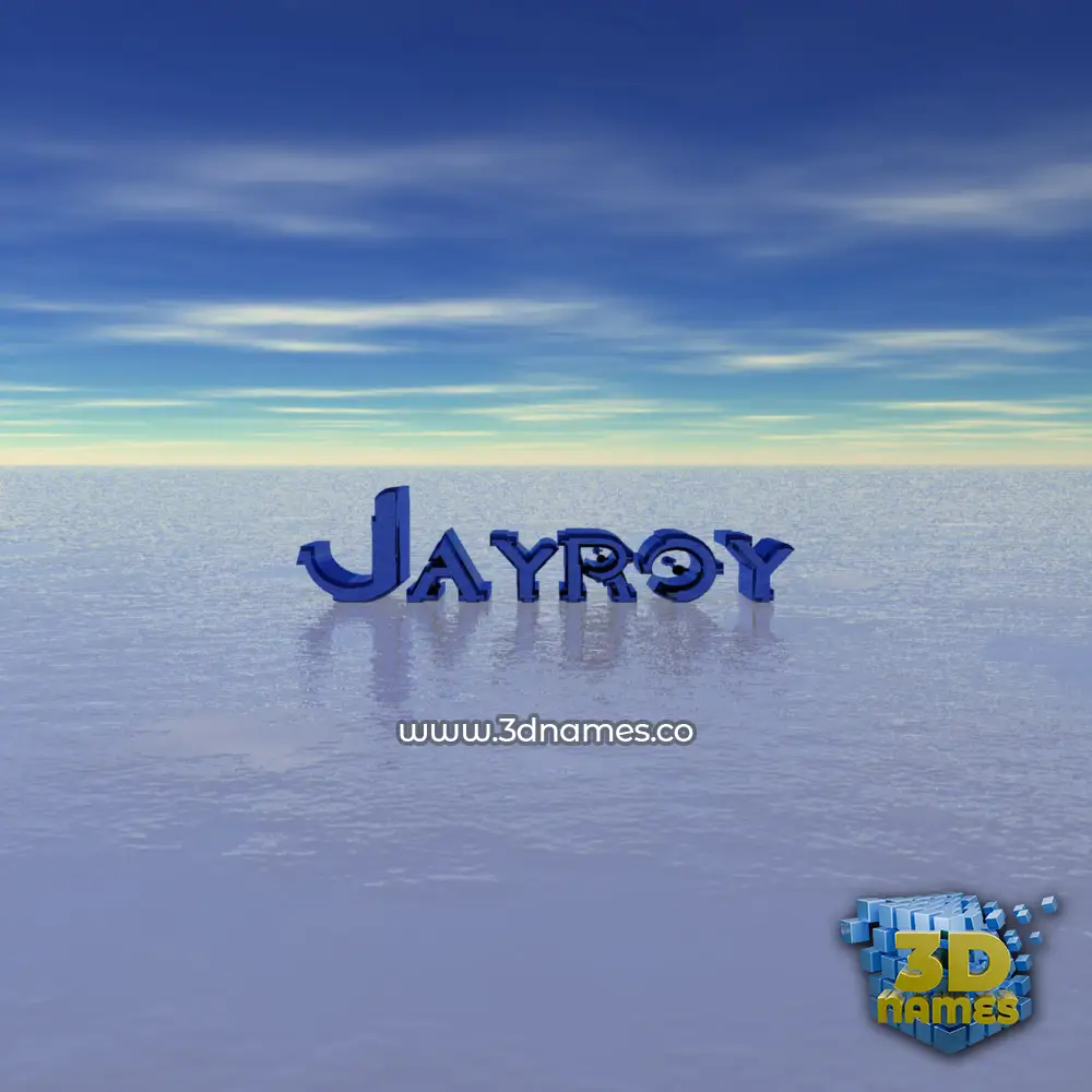 jayroy in Horizon style - 3D name wallpaper
