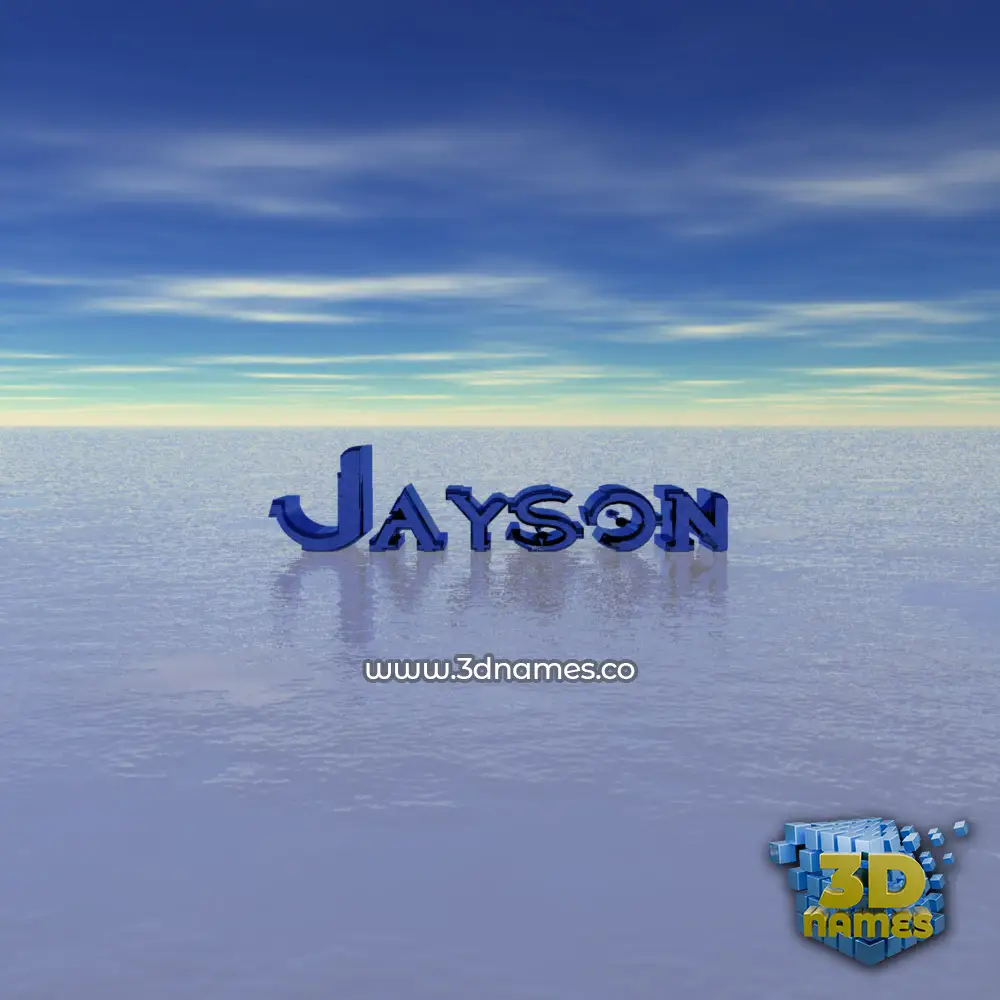 jayson in Horizon style - 3D name wallpaper