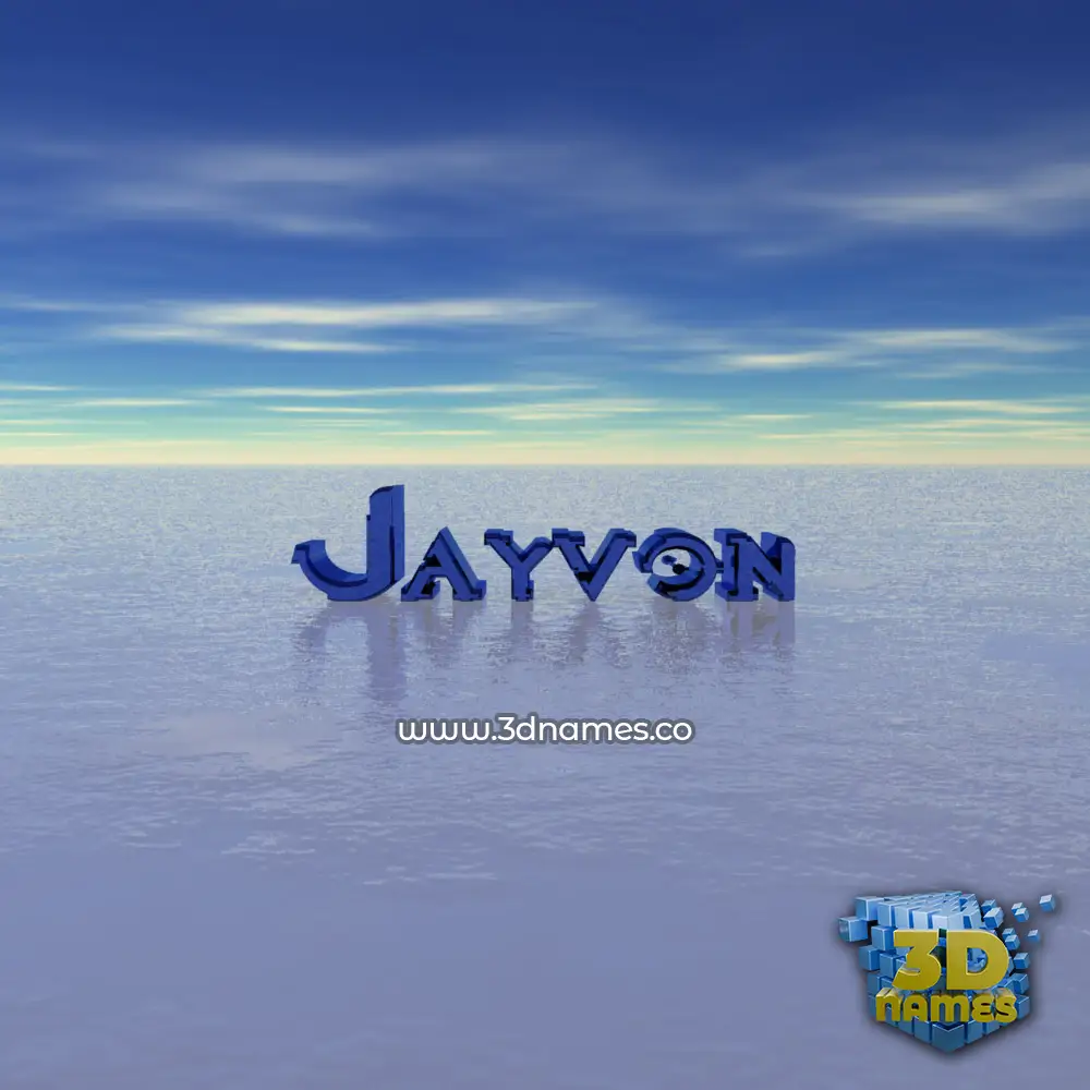 jayvon in Horizon style - 3D name wallpaper