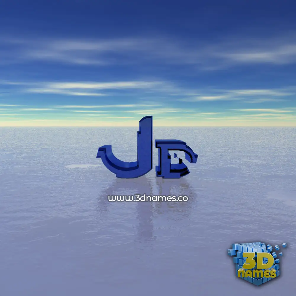 jd in Horizon style - 3D name wallpaper