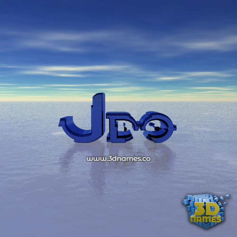 jdo in Horizon style - 3D name wallpaper