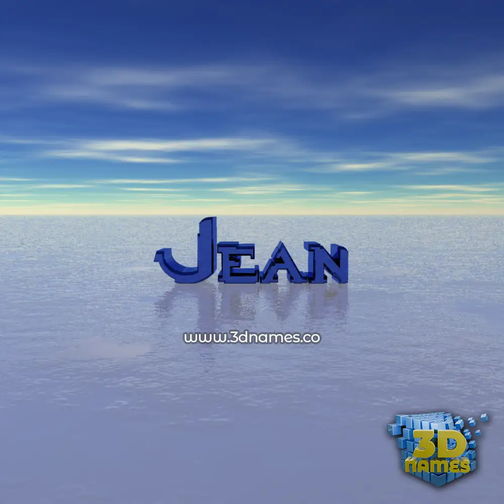 jean in Horizon style - 3D name wallpaper