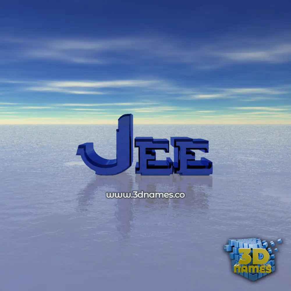 jee in Horizon style - 3D name wallpaper