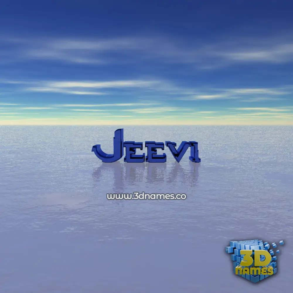 jeevi in Horizon style - 3D name wallpaper