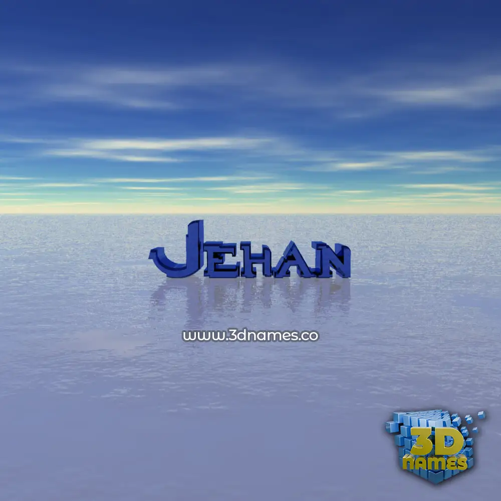 jehan in Horizon style - 3D name wallpaper