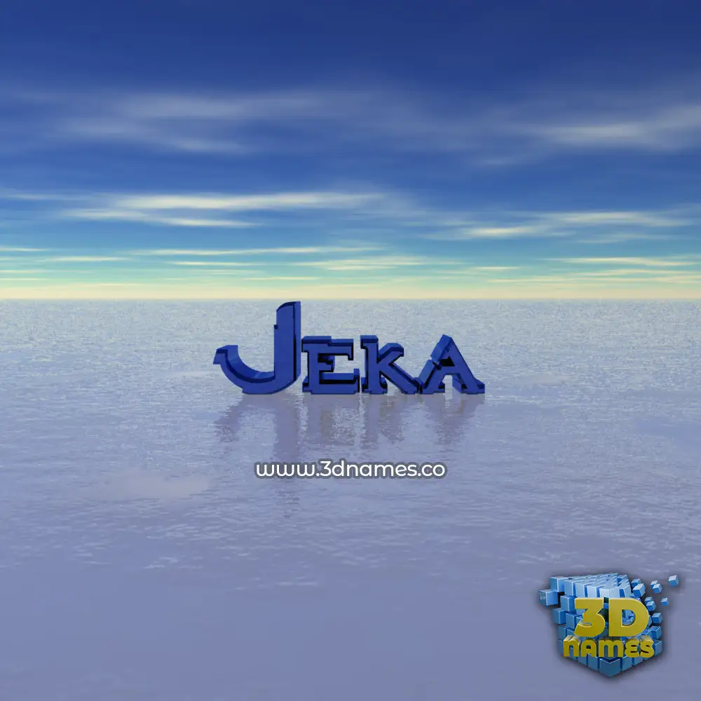 jeka in Horizon style - 3D name wallpaper