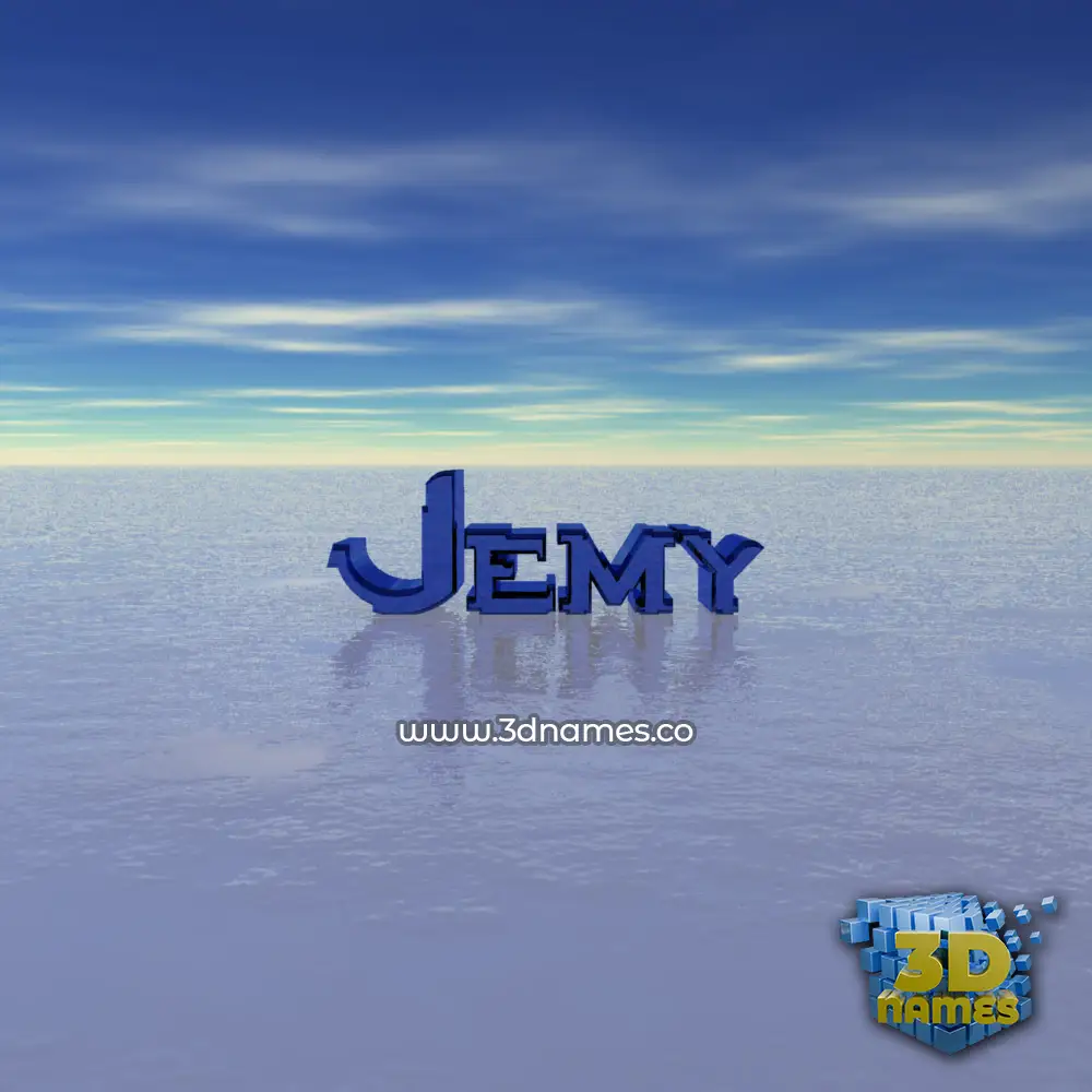 jemy in Horizon style - 3D name wallpaper