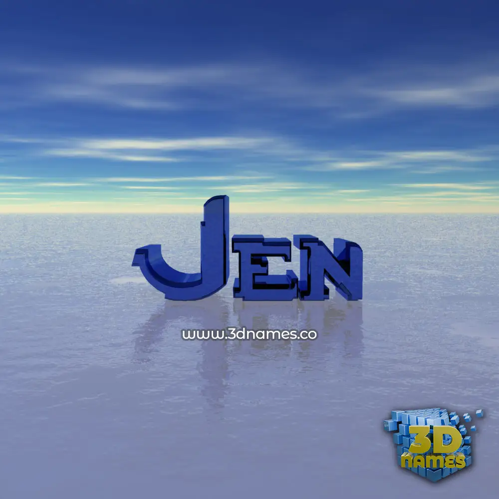 jen in Horizon style - 3D name wallpaper