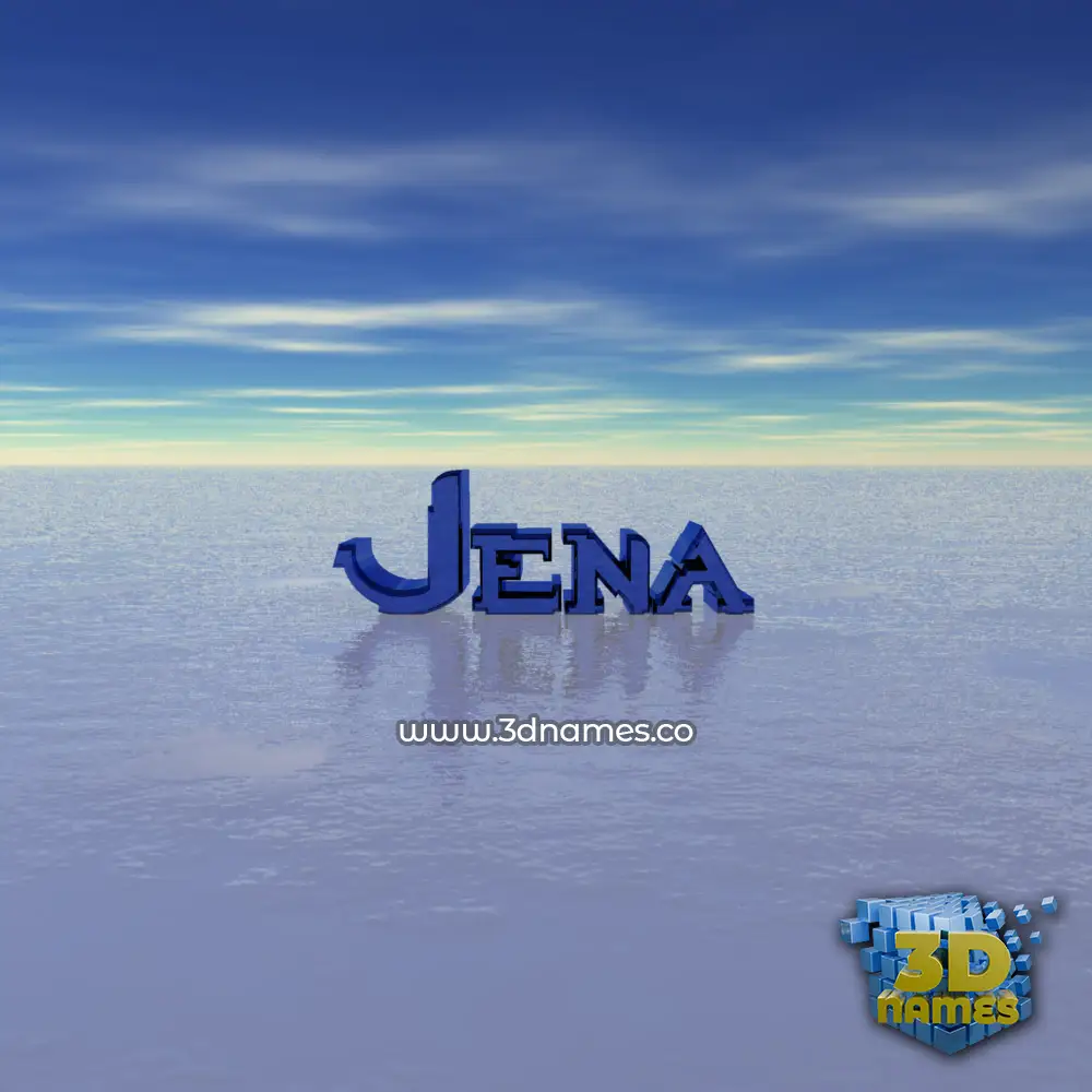 jena in Horizon style - 3D name wallpaper