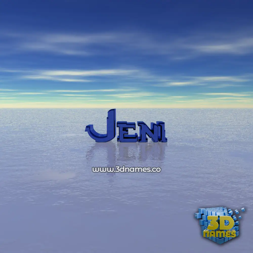 jeni in Horizon style - 3D name wallpaper